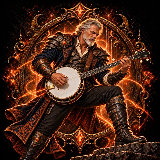 Banjo Warrior character art